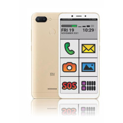 Vovophone - celular idela para o idoso- Gold/Branco