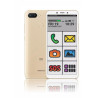 Vovophone - celular idela para o idoso- Gold/Branco